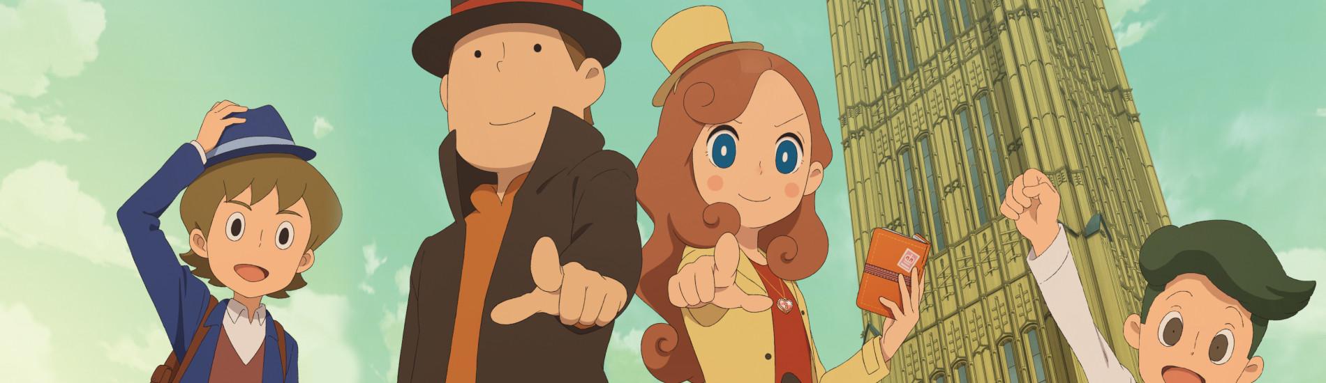 Key art for Layton Mystery Tanteisha: Katri no Nazotoki File