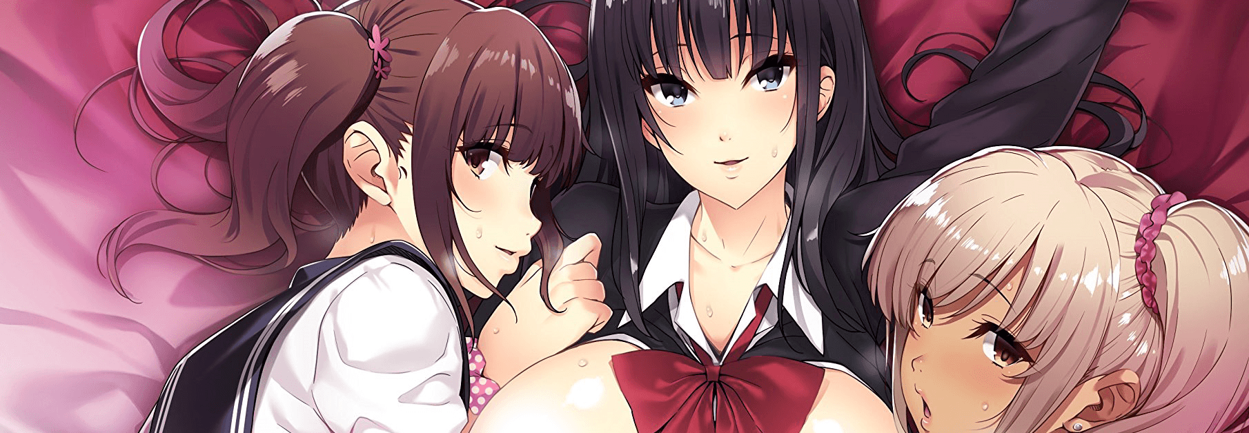 Key art for Kyonyuu JK ga Ojisan Chinpo to Jupojupo Iyarashii Sex Shitemasu.