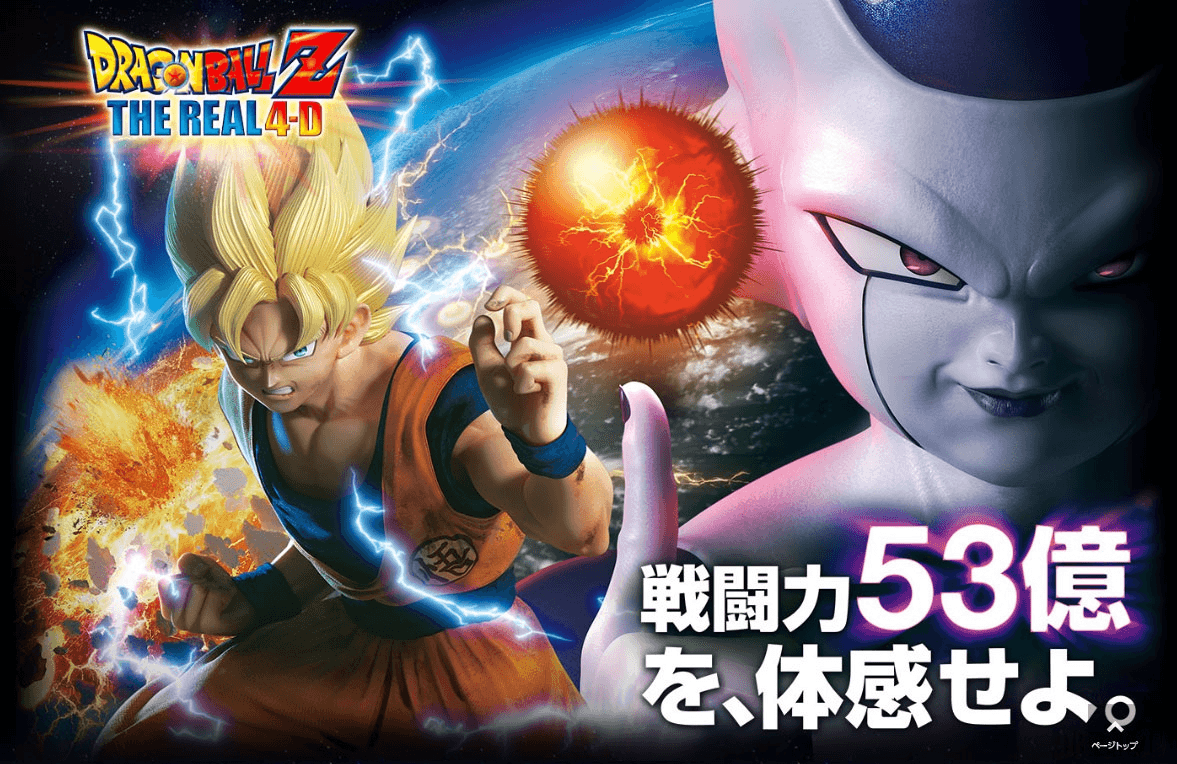 Key art for Dragon Ball Z: The Real 4-D