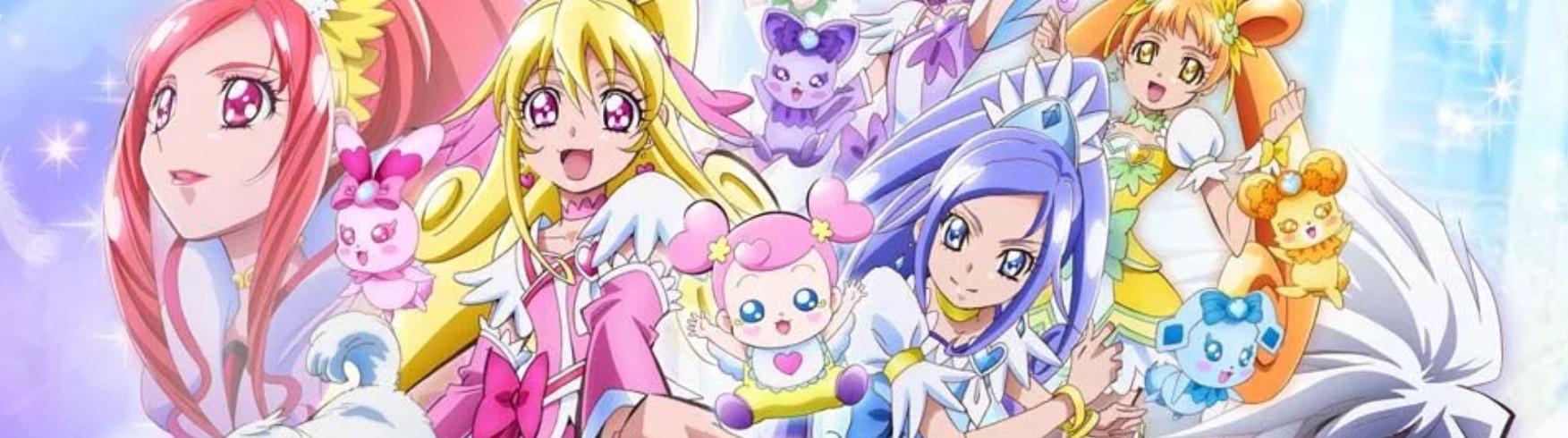 Key art for Dokidoki! Precure: Mana Kekkon!!? Mirai ni Tsunagu Kibou no Dress